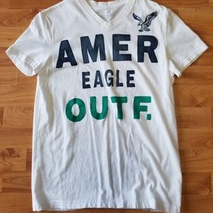 Mens American Eagle V Neck T-Shirt